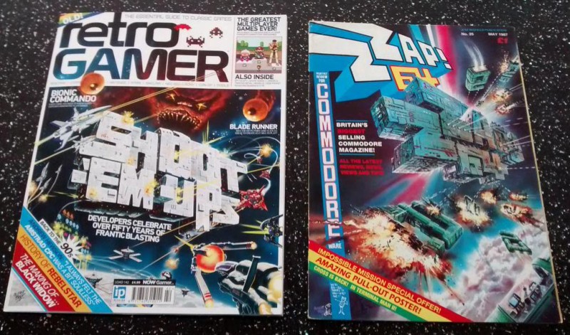 Retro Gamer Cover (issue 142) with Zzap!64 Cover (issue 25)