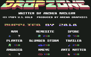 Screenshot of the title screen