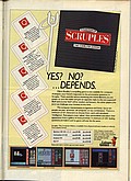 View advert for Question Of Scruples, A - issue 33 page 181
