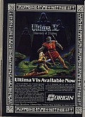 View advert for Ultima V: Warriors Of Destiny - issue 44 page 50